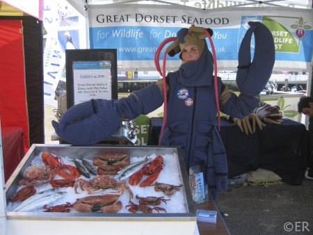 Lobster promoting Great Dorset Seafood