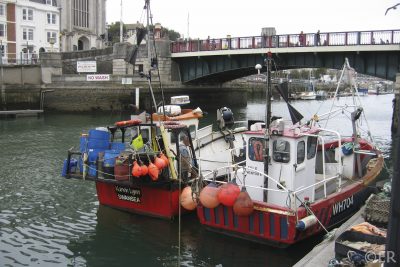 Potting boats in Weymouth Harbour